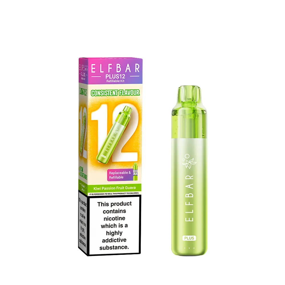 Elf Bar Plus 12 Prefilled Pod Kit - Kiwi Passionfruit Guava